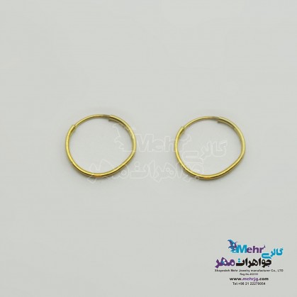 Gold Earrings - Ring Design-ME1106